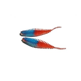 Curly blau-orange 63 mm Bienenmade