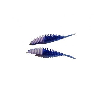 Curly weiß-blau 63 mm Bienenmade